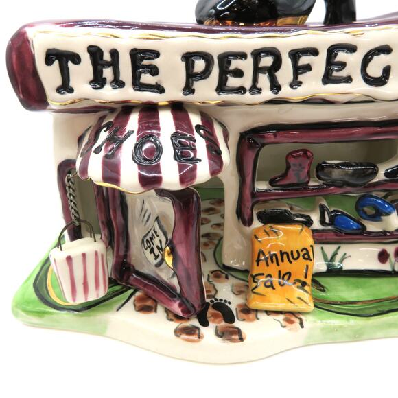 Blue Sky Clayworks 2003 The Perfect Fit Shoe Store Candle House Heather Goldminc - Picture 3 of 13